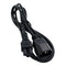 Black C14 Male To C5 Female Power Cord 300cm Replace Part PDU Server