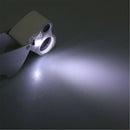 Jewellers Eye Jewelry Lens Glass Loupe 30X & 60X Magnifier Magnifying LED Light