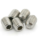 M3x4mm Stainless Steel Hex Socket Set Cap Point Grub Screws 50pcs T7U3