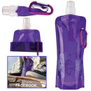 1Pc Cups Bag Folding Plastic Collapsible Outdoor Sport Portable Water Bottle 3C