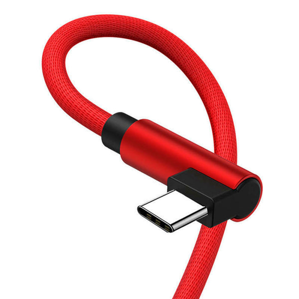 90 Degree Elbow Data Line Red 1.2 M Fabric Line Nylon + Tpe Reddescript fjh