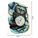 DIY Diamond Painting Cross Stitch Cat Clock Embroidery Patchwork Mosaic Kit