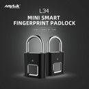 Anytek L34 Fingerprint Padlock USB Rechargeable Door Bag Suitcase Security Lock