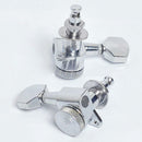 Guitar String Inline Tuning Pegs Locking Tuners Keys Machine Heads Chrome NEW