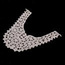 Fabric Venise Venice Flower Motif Lace Trims Sewing Collar Appliques Beige