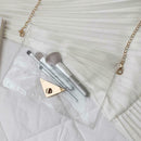 WomenTransparent PVC Envelope Messenger Bags Crossbody Clutch Totes (Clear) A