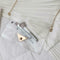 WomenTransparent PVC Envelope Messenger Bags Crossbody Clutch Totes (Clear) A
