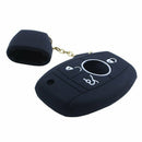 Silicone Cover Skin Jacket for MERCEDES BENZ Smart Key Black