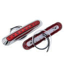 2Pcs 9 Led Side Marker Lights Tail Lamp Car Truck Trailer Rear Lights Parki