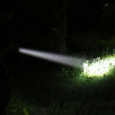 Solar Powered 10W LED USB Rechargeable Flashlight Torch 5 Modes Camping Light
