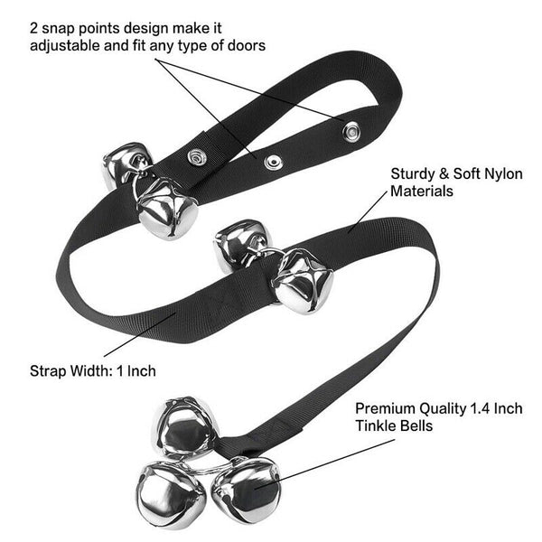 Dog Doorbells For Potty Training, 2 Pack Potty Dog Bells With Dog Training