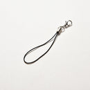 100Pcs Black Cell Phone Rope Strap Charm Cords Lariat Clip Lanya ES