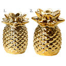 3x Ceramic Pineapple Shape Statue Desktop Display Home Office Cafe Decor