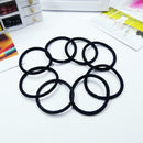 120pcs Elastic Rubber Band Black Women Hair Rope Ties Kids Ponytail Holder