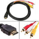 HDMI to RCA Cable, HDMI Male to 3 RCA Converter Adapter Audio Extractor Jacks