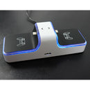 White Charging Station Charger Dock for Playstation 5 Controller Dual Safe