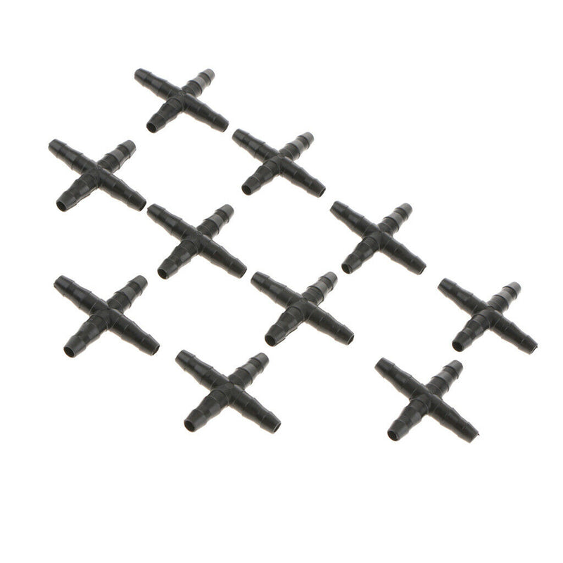 10pcs 4mm / 7mm (Inside / Outside Diameter) Crossing Type tube Watering