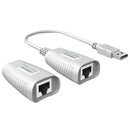 USB Cable Extension Extender Up to 150Ft USB to CAT5 RJ45 LAN Cable Adapter
