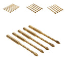 5pcs Hex Porcelain Spear Head Ceramic Tile Glass Marble Thread Drill Bit 6mm