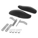 1 Pair Motorcycle Plastic Hand Guard Cold Wind Deflector Shield Black