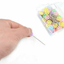 5X(100pcs/bag Pins Mixed Colors Sewing Patchwork Pins Flower Head Pins SewiE7A8)