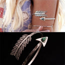 1Pc Bohemian Upper Arm Bracelet Arrow Open Bangle Armlet Arm Cuff Adjustable  Gw