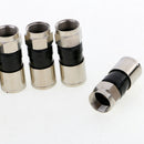 10pcs F Type Compression Snap Seal Plug Connector Sky Satellite TV Cable