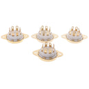 4Pcs 8 pin ceramic socket tube top vacuum octal value for KT88 6550 EL34 6S MME