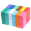 120Pcs Kids Color Sort Rainbow Wood Domino Kits Educational Toys DominoesJ Gw