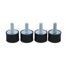 4 Pieces Shock Absorber Anti-Vibration Silent Block For Car, M8 Q8S4