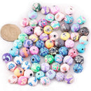 100pcs Beads Jewelry Accessory Ceramic Round 12 mm Dia.