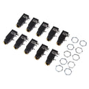 10 Pieces NEW 6.35MM 1/4 inch Mono Female Jack Plug Connector