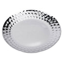 Large Round Stainless Steel 16cm Serving Tea Tray With Dot Design
