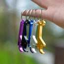 Key ring, 5 pieces, with bottle opener, small, keyring with ring Q4V1