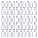 50pcs 30ml Plastic Portable Clear Empty Bottles Refillable Sanitizer Containers