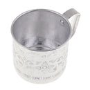 Asian Thailand Carved Tin Cups Mug Tin Can Drinkwares for Coffee Cup 8 x 8cm