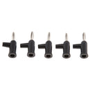10 Pieces 4mm Banana Plug Screw Fix Stackable Banana Connector Plug Red+ Black