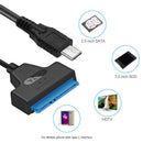 6Gbps Type C to SATA III Converter Cable Support 2.5 inch SATA SSD Adapter