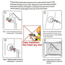 4 Packs Of Pet Gates Wall Guard Safe Wall Bumpers Guard Wall Protector Cups