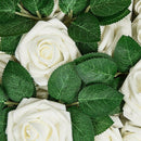 Roses Artificial Flowers-25 Pcs Big PE Foam Rose Artificial Flower Head for