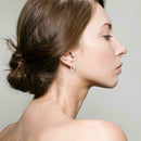 Women Fashion Single Row Copper Hoop Huggie Earrings Delicate Gift B4X7