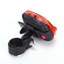 2X Waterproof 5 LED Lamp Bike Bicycle Front Head Light + Rear Safety Flashlight~