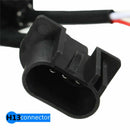 1 Pair H13 To H4  Anti-Flicker Decoder Round LED Headlight Kit For Jeep Wrangler