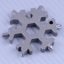 Creative Stainless Multi-tool Manual Tools 15 In 1 Snowflake Keychain Incredible
