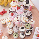 4 Tier Round Acrylic Cupcake Display Stand,Wedding Party Dessert Stand Tree