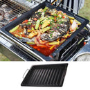 People BBQ Barbecue Aluminum Frying Grill Pan Plate Non Stick Coating Cook