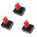 3pcs Plastic 100A Power Master Disconnect Rotary Cut Off Switch For Car Boat
