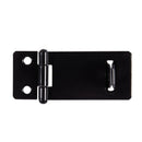 2 Set Door Safety Lock Black Metal Padlock Hasp Staple Set 50mm Long