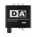 192KHz Digital Optical Coaxial Toslink to Analog RCA 3.5mm Audio Hifi Conve E3D3