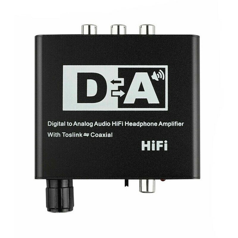 192KHz Digital Optical Coaxial Toslink to Analog RCA 3.5mm Audio Hifi Conve E3D3